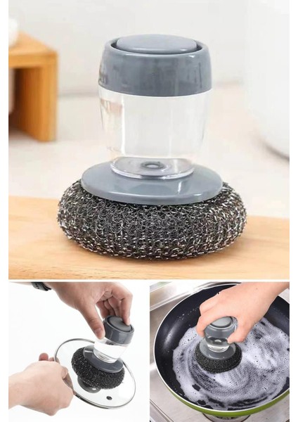 Iki Parçalı Temizlik Seti, Sünger ve Teli ile Pratik Banyo ve Lavabo Temizliği modelleri