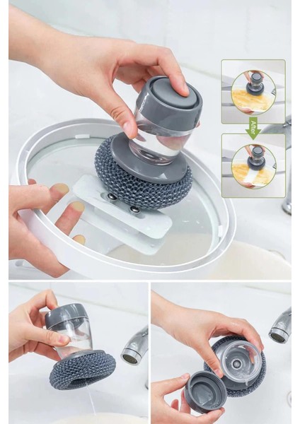 Iki Parçalı Temizlik Seti, Sünger ve Teli ile Pratik Banyo ve Lavabo Temizliği fırsatları