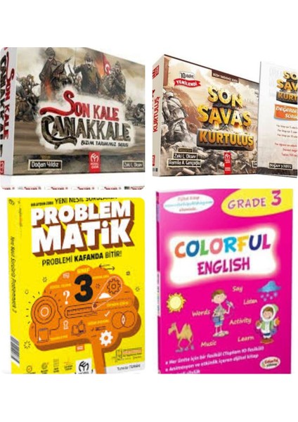 3. ve 4.sınıflar Için Son Kale Çanakkale ve Son Savaş Kurtuluş Hikaye-Problemmatik-Colorful English