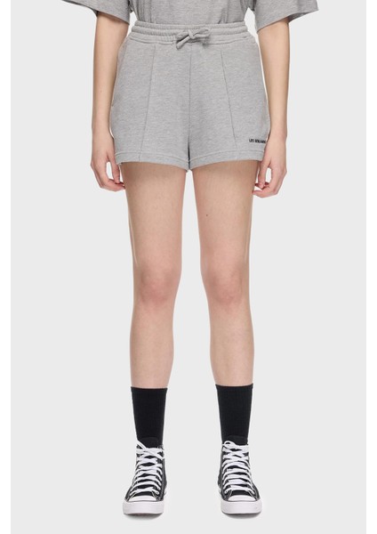 % 100 Pamuk Regular Fit Yüksek Bel Çimalı Short Bayan Short Lbnoosessfuso