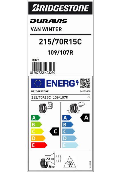 215/70 R15C 109/107R Duravıs Van Wınter Oto Kış Lastiği (Üretim Yılı:2024) fiyatları