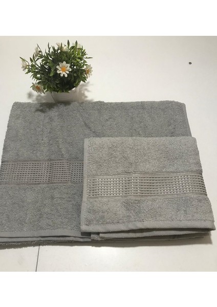 2’li (Ikili)Pamuklu Banyo Havlusu Seti – %100 Saf Pamuklu , Yumuşak ve Emici Büyük Banyo Havlusu 90X150 cm ve Baş Havlusu 50X90 cm fiyatları