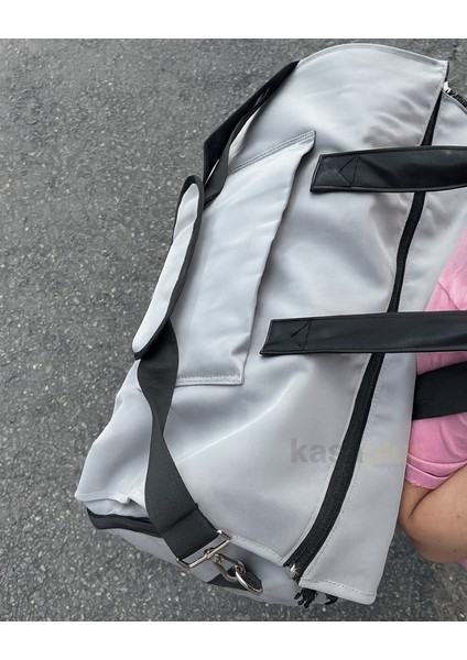 Gri Ultra Organizer Çok Bölmeli Su Geçirmez Seyahat Çantası modelleri
