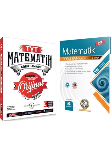 Tyt Orijinal Matematik ve Bilgi Sarmal Ayt Matematik Soru Bankası Seti 2 Kitap