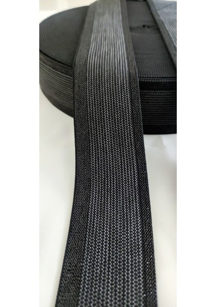 Siyah Simli Gri Zigzag Çizgili Lastik Şerit modelleri