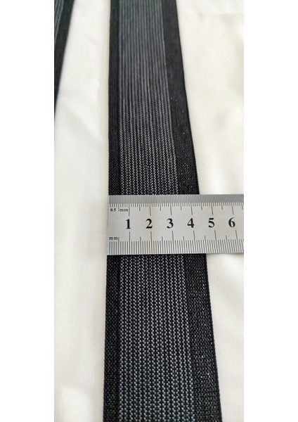 Siyah Simli Gri Zigzag Çizgili Lastik Şerit fırsatları