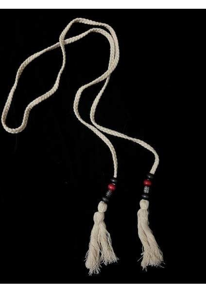 Özel Örgü Kordonlu Boncuklu Çift Taraflı Püskül modelleri