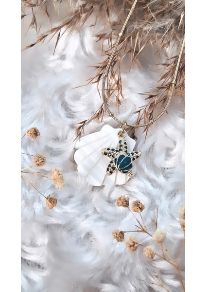 Deniz Canlıları Figürlü Kemik Midye Çelik Kolye fırsatları