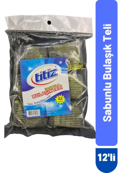 12'li Sabunlu Bulaşık Teli Seti, Pratik ve Temiz Kullanım modelleri