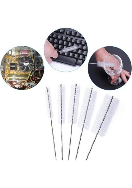 5'li Pipet ve Temizleme Fırçası Seti, Pratik ve Esnek Temizlik Araçları