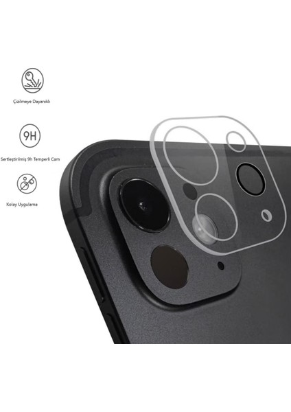 Apple iPad Pro 12.9 Inç Kamera Koruyucu 3D Temperli Cam fırsatları