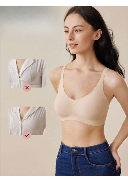 Belvü Lazer Kesim Dikişsiz Pedli Yumuşak Iz Yapmaz Balensiz Invisible Görünmez Toparlayıcı Sütyen indirimleri