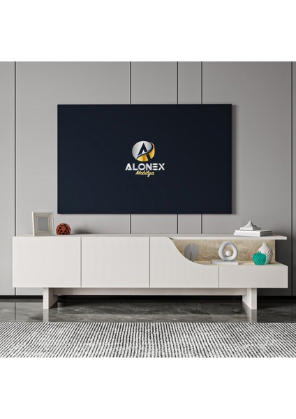 Home 180 cm Line Tv Ünitesi, Ekonomik Tv Ünitesi, Modern Tasarım, Modüler