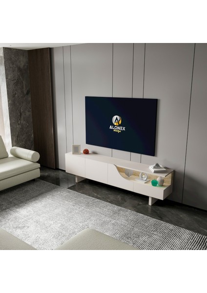 Home 180 cm Line Tv Ünitesi, Ekonomik Tv Ünitesi, Modern Tasarım, Modüler fırsatları