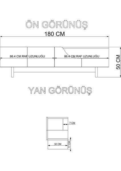 Home 180 cm Line Tv Ünitesi, Ekonomik Tv Ünitesi, Modern Tasarım, Modüler indirimleri