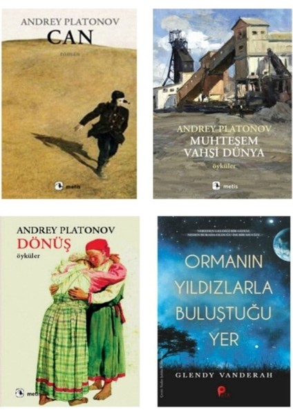 Andrey Platonov Set-Can-Muhteşem Vahşi Dünya-Dönüş-Ormanın Yıldızlarla Hediye