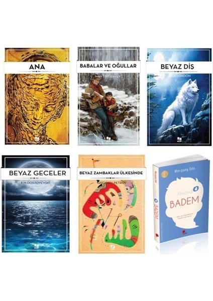 Dünya Klasikleri Seti( 5 Kitap) + Badem Kitabı Hediye