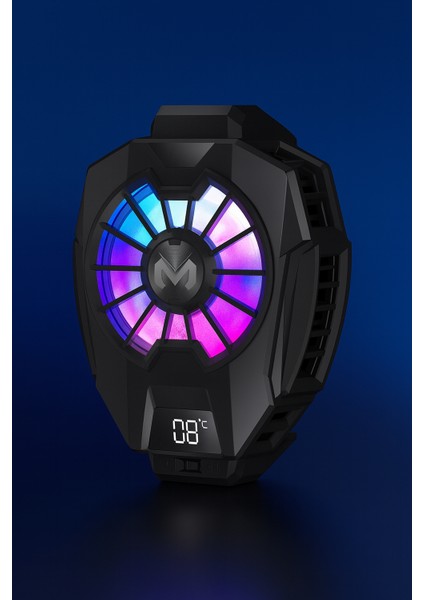 Dijital Göstergeli Rgb LED Işıklı Gamer Oyuncu Telefon ve Tablet Soğutucu