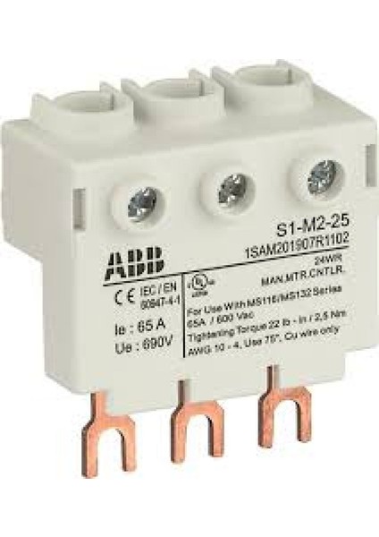 S1-M2-25 ,3-FAZ/3-KUTUP/65A MS116 Seri Bara Klemens