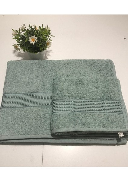 2’li (Ikili)Pamuklu Banyo Havlusu Seti – %100 Saf Pamuklu , Yumuşak ve Emici Büyük Banyo Havlusu 90X150 cm ve Baş Havlusu 50X90 cm fiyatları