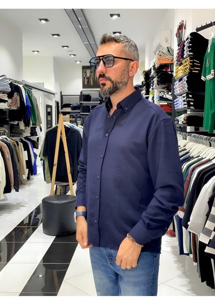 Keten Pamuk Uzun Kollu Oversize Erkek Gömlek fiyatları