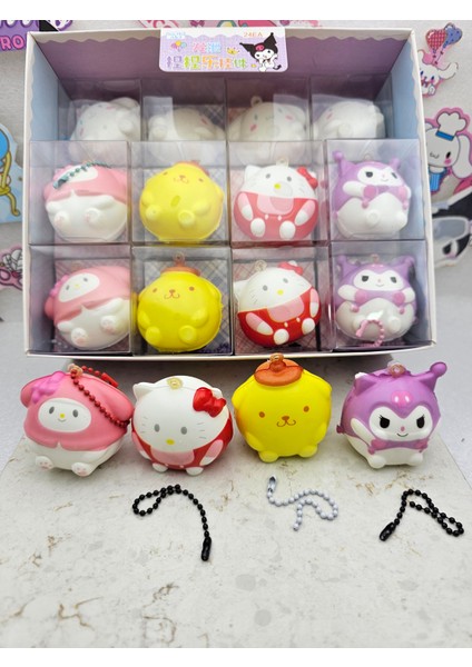 Sanrio Kawaii Mini Sukuşi Anahtarlık Yumuşak Yavaş Yükselen Model Seçenekli 1 Adet Çanta Süsü Squish fırsatları