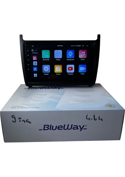 Ww Polo 2009-2016 Blueway 4-64 Profesyonel Oem Multimedia
