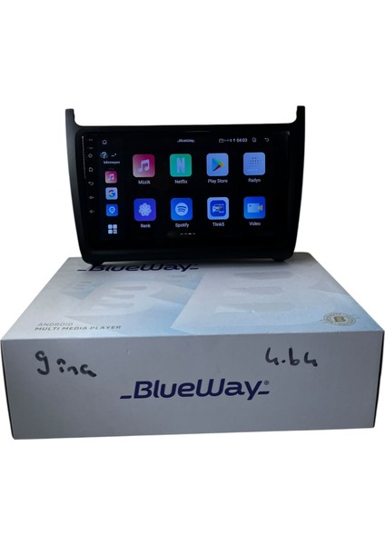 Ww Polo 2009-2016 Blueway 4-64 Profesyonel Oem Multimedia fırsatları