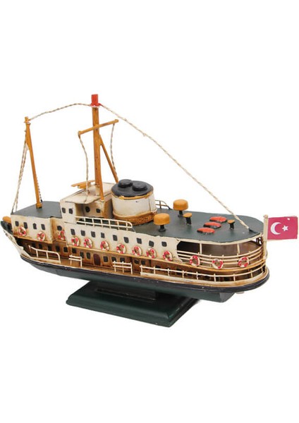 Kadıköy - Eminönü Şehir Hatları Vapuru Biblosu Eskitme Metal