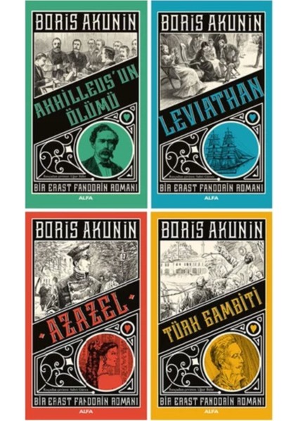 Erast Fandorin Serisi 4 Kitap Set Boris Akunin