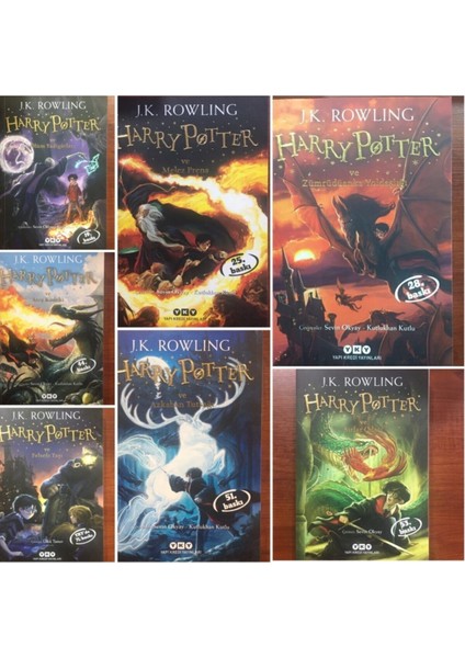 Harry Potter 7 Kitaplık Set J.K. Rowling Ciltsiz Normal Boy 300 Sayfa