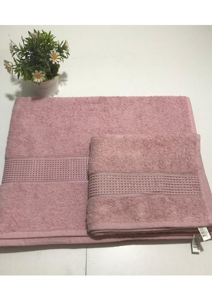 2’li (Ikili)Pamuklu Banyo Havlusu Seti – %100 Saf Pamuklu , Yumuşak ve Emici Büyük Banyo Havlusu 90X150 cm ve Baş Havlusu 50X90 cm fırsatları