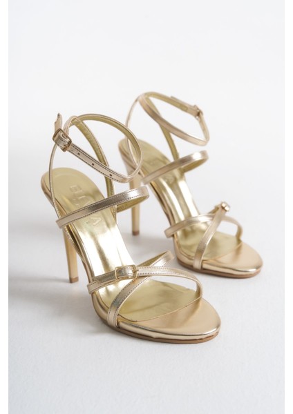 Kadın Altın Gold Rengi Ayakkabı Nikah, Düğün, Gelin Ayakkabısı Platform Topuklu Abiye Ayakkabı 12 cm fiyatları