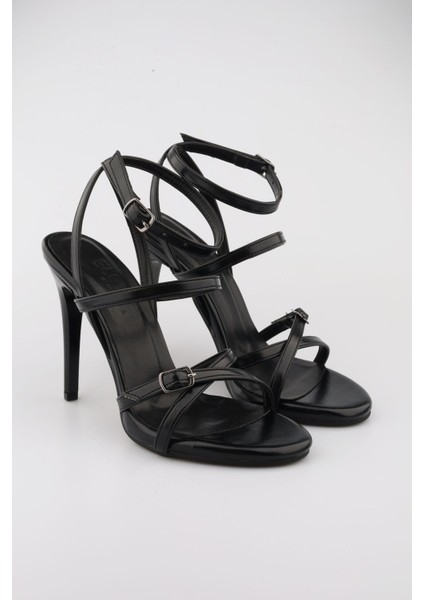 Kadın Siyah Renk Abiye Ayakkabı Nikah, Düğün, Gelin Ayakkabısı Platform Topuklu Abiye Ayakkabı 12 cm fiyatları