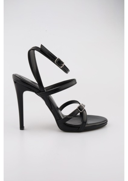 Kadın Siyah Renk Abiye Ayakkabı Nikah, Düğün, Gelin Ayakkabısı Platform Topuklu Abiye Ayakkabı 12 cm modelleri