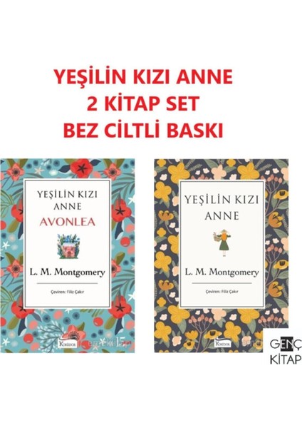 Yeşilin Kızı Anne 2 Kitap Set Bez Ciltli Yeşilin Kızı Anne Avonlea