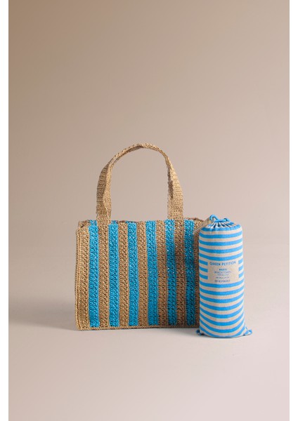 Maris Tides Laguna Set; Geri Dönüştürülmüş Plaj Havlusu ve Selülozdan El Yapımı Kağıt Tote Çanta. fiyatları