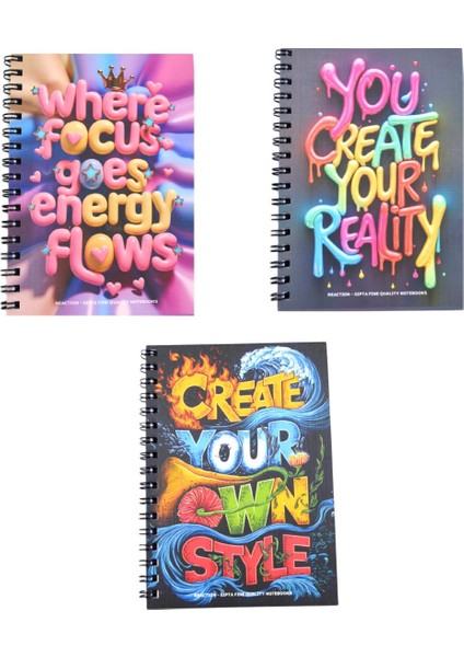 Pro Block Yaprak Karton Kapak Spiralli Not Defteri A6 80 Çizgisiz (7677) modelleri