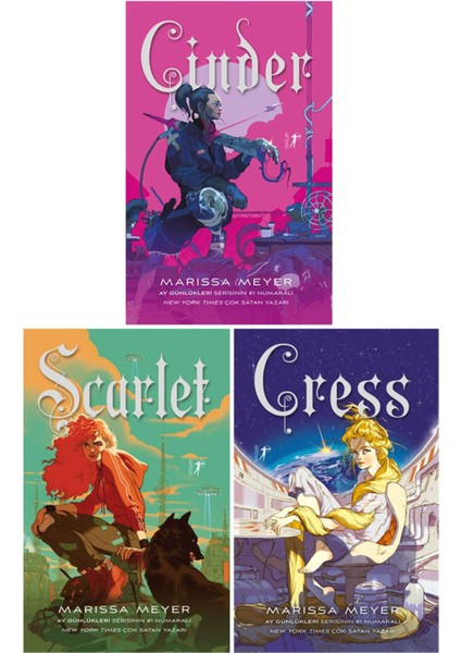 Ay Günlükleri Serisi 1-2-3. Kitaplar Set - Marissa Meyer