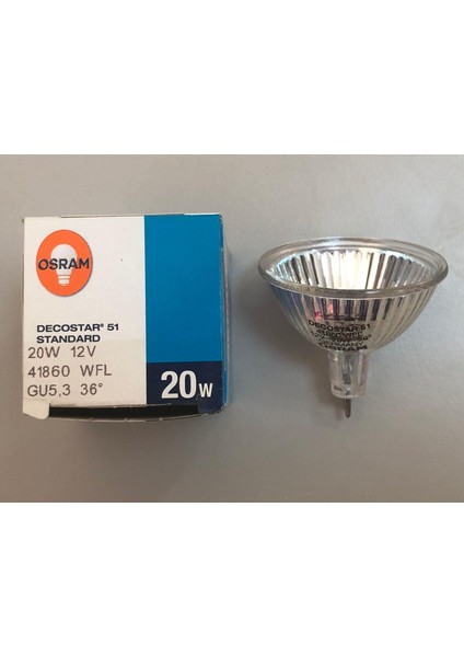 2 Adet Osram 12V 20W Mr 16 Halojen Lamba ÇAP:50MM fiyatları
