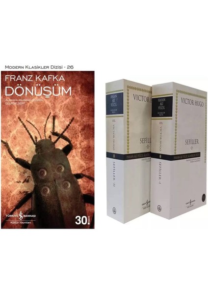 Dönüşüm Franz Kafka - Sefiller 2 Cilt Takım Victor Hugo