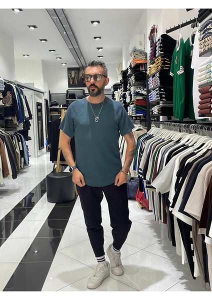 Oval Kesim Oversize Erkek T-Shirt