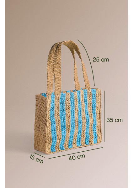 Maris Tides Laguna Set; Geri Dönüştürülmüş Plaj Havlusu ve Selülozdan El Yapımı Kağıt Tote Çanta. indirimleri