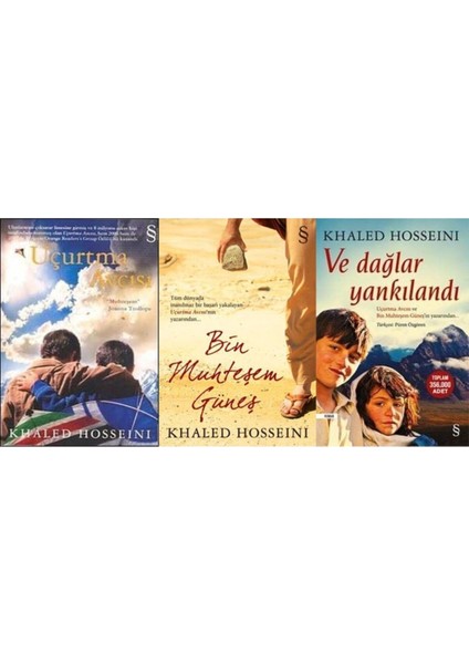 Bin Muhteşem Güneş / Uçurtma Avcısı / ve Dağlar Yankılandı 3 Kitap Set