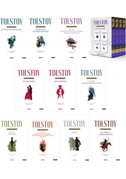 Tolstoy 14 Kitap Set / Alfa