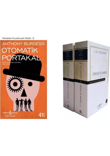 Otomatik Portakal Anthony Burgess - Savaş ve Barış 2 Cilt Takım Lev Nikolayeviç Tolstoy