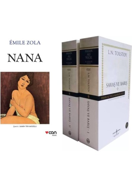 Lev Tolstoy Savaş ve Barış 2 Cilt - Nana Émile Zola