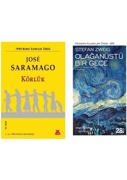 Körlük - Jose Saramago - Olağanüstün Bir Gece - Stefan Zweig