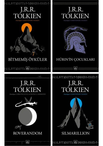 Tolkien 4 Kitap Set - Bitmemiş Öyküler + Hurin'in Çocukları + Roverandom + Silmarillion