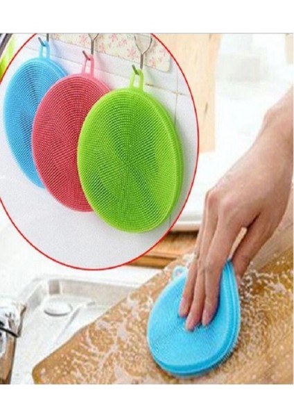 Silikon Bulaşık Yıkama Fırçası, Dayanıklı ve Tükenmeyen, 2'li Paket